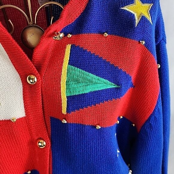 Nautical Cardigan Sweater Doncaster - Picture 4 of 16